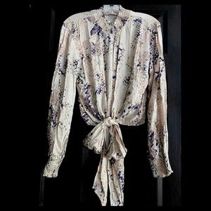 NWT Snake print blouse- wear 2 ways!